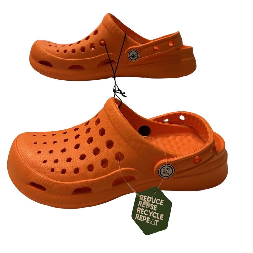 NWI Joybees Active Clog Game Day Orange Women’s 6 / Men’s 4 Lightweight EVA - Picture 7 of 12